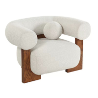 Zayshine nordique moderne cadre en bois massif salon paresseux une personne canapé chaise blanc velours salle de réception chaise inclinable