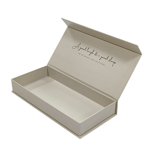 Personalized Full Rigid Cardboard <b>White</b> UV-Coated Matt Lamination Embossed Luxury Recycled Materials Magnetic Flip Gift <b>Box</b> - Product Image 3