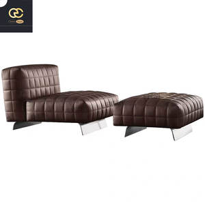 أريكة إيطالية فاخرة مصممة حديثًا مجموعة أرائك فيلا إبداعية شبه زاوية - Product Image 6