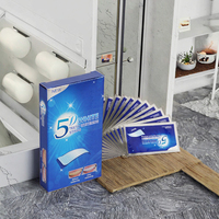 Masque blanchissant pour les dents à l'eau oxygénée 5D, 3 couches, respirant et hydratant, marque privée, 7 paires, vente chaude 2026