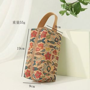 Custom Organic Cotton Canvas Zipper Packaging Pouch Natural Recycled RPET Linen Cork Makeup Cosmetic <b>Bag</b> - Product Image 2