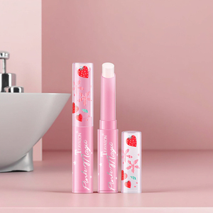 Stick Idratante per Labbra al Gusto di <span class=keywords><strong>Fragola</strong></span>, Etichetta Privata, Tubetti di Olio Lucido Cambia Colore, Stile Coreano, Anti-Secchezza per Ragazze - Product Image 5