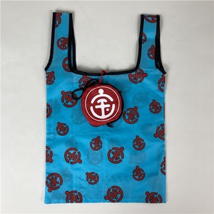 Mango mediano (30-50cm) <span class=keywords><strong>Mini</strong></span> bolsa de compras <span class=keywords><strong>Nylon</strong></span> reciclado pesado con patrón de letras Bolsas de compras plegables elegantes - Product Image 2