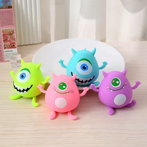 Juguete Blandito con Forma de Monstruo, Juguete Antiestrés de Compresión Lenta, Juguete Sensorial para Aliviar la Ansiedad, Relleno de Harina Blanca, Unisex - Product Image 1