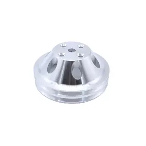SBC LWP Aluminum 2 Double Groove Upper Water Pump Pulley for Small Block Chevy