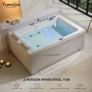 Pietra resina Freestanding vasca da bagno vendita calda diretta della fabbrica a buon mercato prezzo acrilico moderno Freestanding 2 persona vasca da bagno - Product Image 4