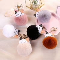 Porte-clés Pompons en fausse fourrure de lapin Followmee Rainbow Elf, breloques moelleuses pour sacs et voitures, accessoires vestimentaires