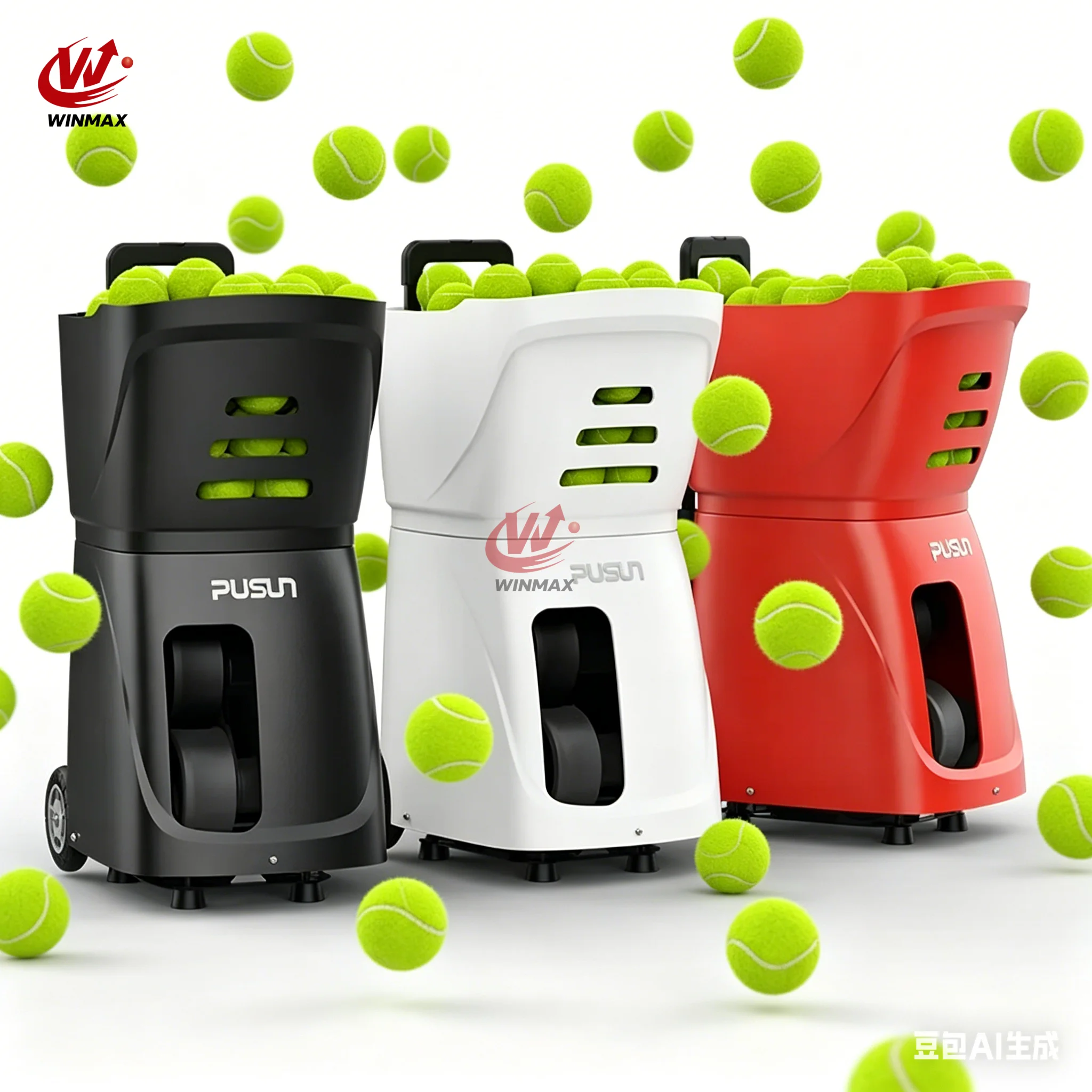 CE Certified Professional Tennis Ball Machine High Quality Serving Machine for USA and European Markets