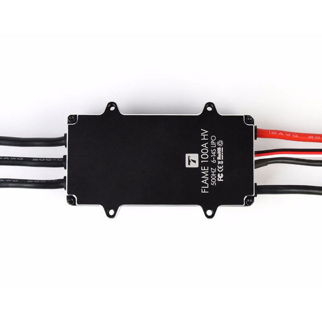 T-Motor Flame 100A HV 500HZ 6-14S LIPO ESC Speed Controller for Helicopter Multi-rotor Quadcopter UAV RC Drones