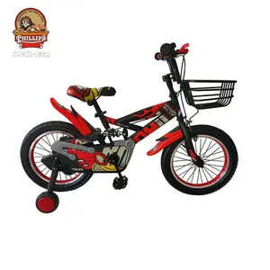סין 12 16 20 אינץ' אופני ילדים עם גלגלי אימון פיליפס אופני חד-מהירות לגיל 3-10 מחיר נמוך