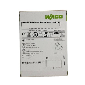 Wagos <span class=keywords><strong>750</strong></span>-<span class=keywords><strong>517</strong></span> 2ช่องสัญญาณรีเลย์เอาต์พุต AC 250V 1A 2หน้าสัมผัสการเปลี่ยนแปลง<span class=keywords><strong>750</strong></span> <span class=keywords><strong>517</strong></span> I/o ระบบ wagos PLC โมดูล<span class=keywords><strong>750</strong></span>-<span class=keywords><strong>517</strong></span> - Product Image 1