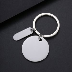 Llavero de Metal de Acero Inoxidable para Impresión Láser a Color, Material en Blanco, Ideal para Regalos Navideños - Product Image 4