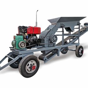 Concasseur à marteaux mobile, capacité 15t/h, facile à utiliser pour le concassage de pierres - Product Image 4