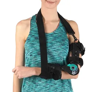 조정 가능한 포스트 OP 팔꿈치 보호대 이모빌라이저 부목 팔 부상 회복 지원 수술 힌지 ROM 팔꿈치 지지대