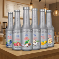 Sirop concentré de thé au lait saveur gingembre Anran en bouteille de 1,2 L pour boissons au thé au lait cuit et ingrédients pour bubble tea plus sucré – Vente en gros