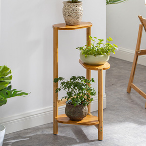 Solid Wood Multi Layer Flower Stand Indoor Floor Standing Plant <b>Rack</b> For Living Room Balcony Storage <b>Shelf</b> Durable Rectangle - Product Image 2