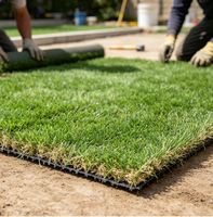 Tapis de gazon synthétique pour toit et patio, qualité professionnelle, 30 mm, non toxique, pour putting green intérieur/extérieur, faible entretien