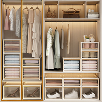 Boîte de rangement pour vêtements WANUO, boîte de rangement pour literie, organisateur de vêtements pour chambre à coucher, armoire, tiroir de rangement en plastique