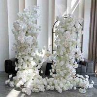 Rangkaian Bunga Artificial Hot Sale untuk Dekorasi Pernikahan, Latar Belakang Floral Arch, Perlengkapan Dekorasi Pesta Pernikahan