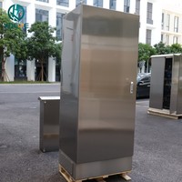 Gabinete de Distribución Eléctrica Completo de Acero Inoxidable, Tablero de Distribución Trifásico para Plantas de Energía Fotovoltaica