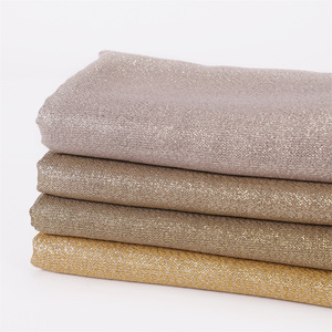 Hijab Glitter dorati per le donne sciarpa musulmana per feste di matrimonio donna Islam turbante Bandana eleganti scialli per feste da donna - Product Image 2