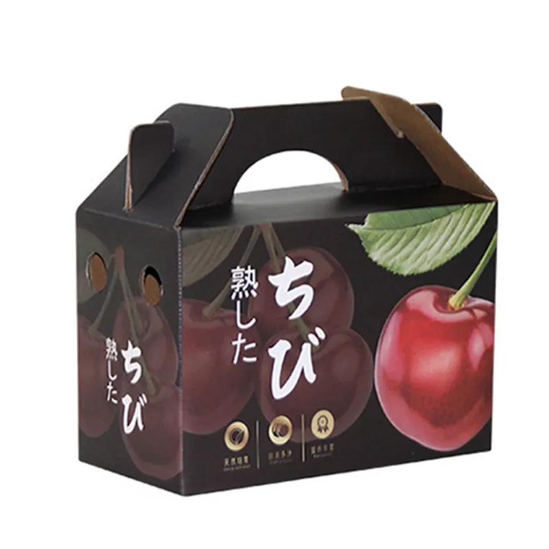 Custom Luxury banana mango strawberry fruit and vegetable carton cardboard Corrugated packaging box wholesale