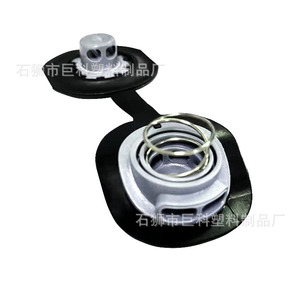 Jk <b>Plastic</b> Double Hole Pig Nose Buckle Black Spring Rope Fastener For Jacket Casual <b>Pants</b> Workwear - Product Image 3