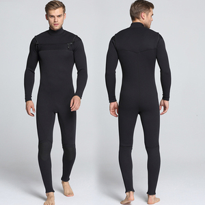 Personalizado forro agradable a la piel cremallera frontal manga larga cuello redondo 3mm neopreno <span class=keywords><strong>traje</strong></span> de buceo térmico - Product Image 4