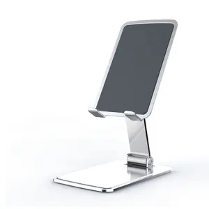 All Metal Enhanced Stability Portable Phone Tablet Holder Upgraded Folding Desktop Mobile Phone Stand