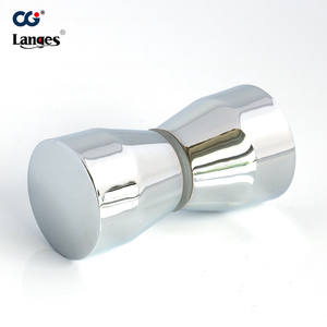 Factory Sale Modern Metal Zinc Alloy Hollow Shower Room Sliding <strong>Door</strong> <strong>Knobs</strong> <strong>Finger</strong> Pull Handle - Product Image 1