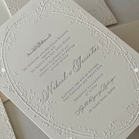 Cartes de luxe personnalisées en typographie, invitations de mariage haut de gamme, cartes postales texturées en relief, liste des invités, cartes de menu