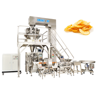 Machine d'emballage verticale automatique VFFS pour chips, croustilles, pop-corn et autres snacks