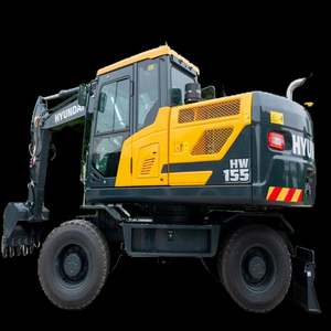 Excavadora de Ruedas HW155, Maquinaria de Construcción Hyundai de 15 Toneladas - Product Image 1