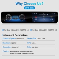 Navihua para Mercedes-Benz Clase G 2018-2025, Radio Multimedia Android con Pantalla Dual para Auto, Carplay, Estéreo Digital
