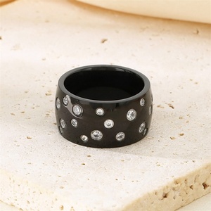 Wholesale Dainty Jewelry <b>Ring</b> Fine Gold Plated Stainless Steel Zircon Charm <b>Finger</b> <b>Ring</b> - Product Image 6