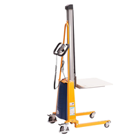 Chariot de poste de travail 100 à 200 kg Mini chariot élévateur électrique empileur de laboratoire positionneur de travail de bureau chariot élévateur