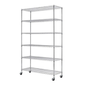 כבד מתכווננת חוט כרום מדפים יחידה מדפים חוט פלדה עם מדפים ציפוי אפוקסי ערמה & מדפים - Product Image 5