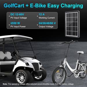Contrôleur de charge <span class=keywords><strong>solaire</strong></span> MPPT Boost 540W 15A <span class=keywords><strong>pour</strong></span> panneaux solaires 24V 36V 48V 60V 72V, chargeur de scooter et système <span class=keywords><strong>solaire</strong></span> - Product Image 5