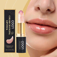 Private Label Rose Clair Lèvres Soin Fleur Magique Rouge À Lèvres Longue Durée Teinte Baume À Lèvres Hydratant Couleur Changeante Rouge À Lèvres
