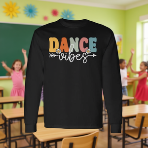 T-shirt à manches longues Dance Vibes pour les enseignants et les étudiants, retour à l'école - Product Image 3