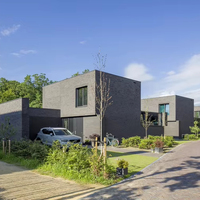 Maison modulaire flexible à 2 étages, 3 chambres, 3 salles de bain, résidence préfabriquée moderne, duplex, villa de luxe prête à l'emploi