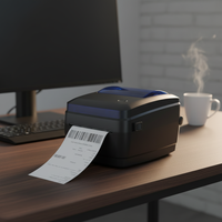 Mesin Cetak Label Barcode Thermal 4x6 untuk Label Pengiriman, Logistik, Stiker Waybill Pos, Pencetakan Plug and Play, Pengaturan Mudah, Stok Tersedia, Garansi 1 Tahun