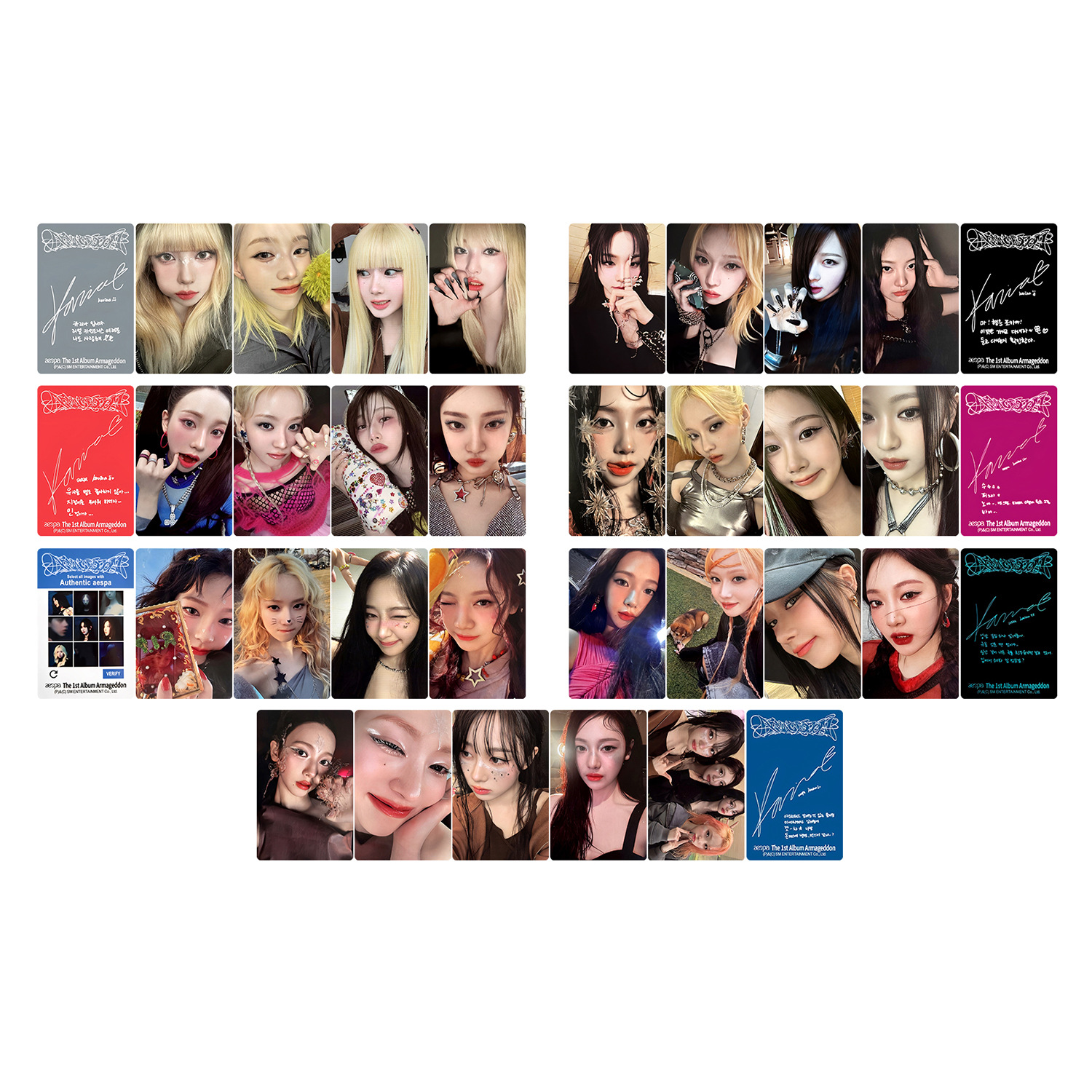 KPOP Album Supernova Photocards - Armageddon Album Ver.