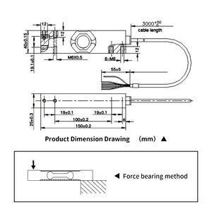 Capteur de pesage de pression gravitationnelle dynamique et statique haute précision Ouluda AT8529 0,03 % pour vérificateur de poids, installation à point unique - Product Image 2