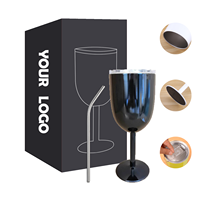 Logo personnalisé le plus vendu 10oz gobelet sous vide en acier inoxydable gobelet isolé verre à vin Design minimaliste tasse à café et thé