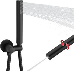 <span class=keywords><strong>Douchette</strong></span> à main en laiton, 7 pouces, haute pression, débit élevé, 2 fonctions, avec tuyau de 59 pouces pour salle de bain - Product Image 3