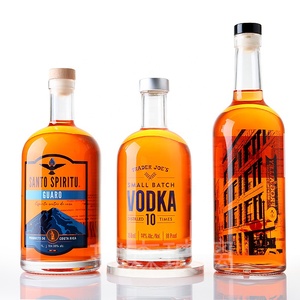 Vodka Whisky rum Gin rượu chai thủy tinh 700ml Gin Chai 750ml Vodka Chai - Product Image 1