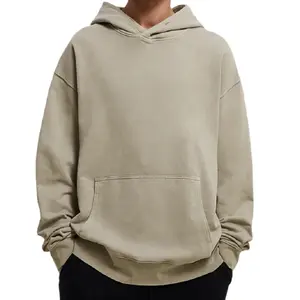 High quality casual hooded mans hoodie custom letter logo double line oversized style sweater men loose hoodies