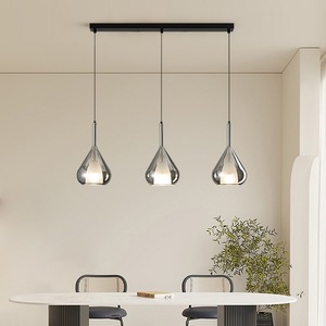 Modern Minimalist Nordic Style Three-Head Pendant <b>Light</b> High-End Creative Glass Chandelier for <b>Dining</b> Room Bedroom for Home - Product Image 1