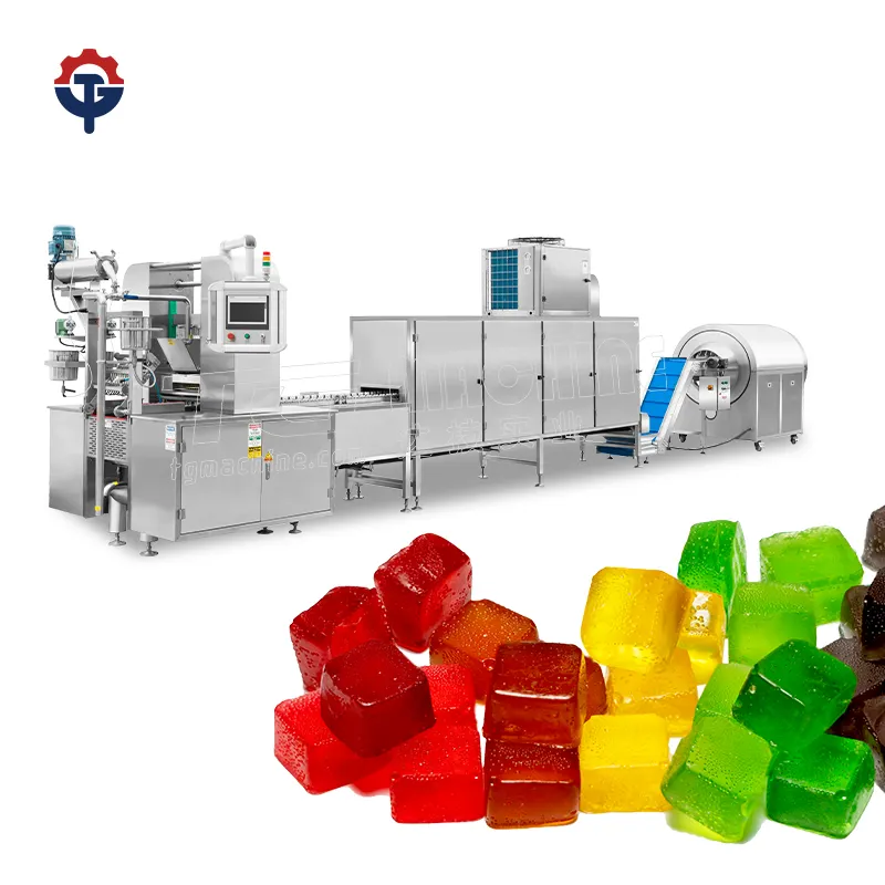 Máquina de fazer doces de goma de vitamina com flexibilidade de produção aprimorada